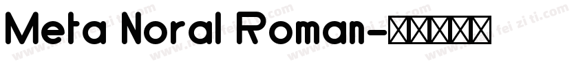 Meta Noral Roman字体转换